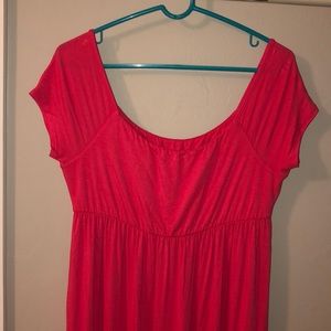 Pink long maxi dress